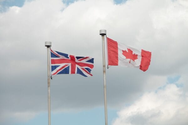 Canada & UK flags