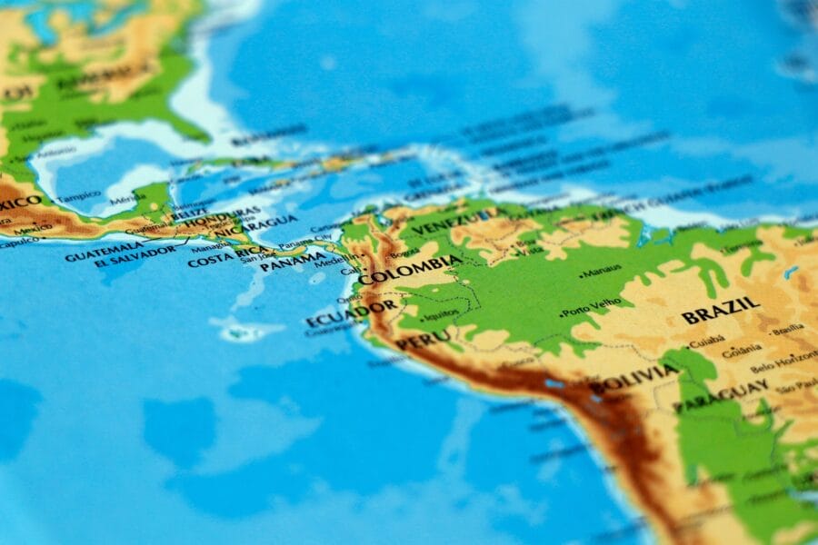 Information available on Central & South America & the Caribbean